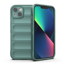 Gigapack Szilikon telefonvédő (ütésállóság, kameravédő, 3D) SÖTÉTZÖLD Apple iPhone 13 tok és táska