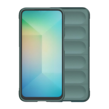 Gigapack Szilikon telefonvédő (ütésállóság, kameravédő, 3D) SÖTÉTZÖLD Samsung Galaxy A36 5G (SM-A366) tok és táska