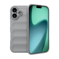 Gigapack Szilikon telefonvédő (ütésállóság, kameravédő, 3D) VILÁGOSSZÜRKE Apple iPhone 17 tok és táska