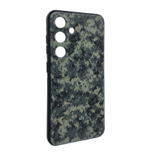 Gigapack Szilikon telefonvédő (ütésállóság, kameravédő, terep minta) SÖTÉTZÖLD Samsung Galaxy S25 (SM-S931) tok és táska