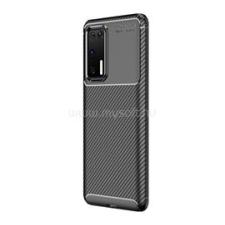 Gigapack Szilikon telefonvédő (ütésállóság, légpárnás sarok, karbon minta) FEKETE (GP-94584) tok és táska