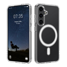 Gigapack Szilikon telefonvédő (ütésállóság, légpárnás sarok, MagSafe) ÁTLÁTSZÓ Samsung Galaxy S26 (SM-S942) tok és táska