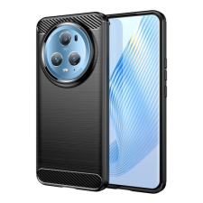 Gigapack Szilikon telefonvédő (ütésállóság, légpárnás sarok, szálcsiszolt, karbon minta) FEKETE tok és táska