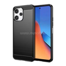 Gigapack Szilikon telefonvédő (ütésállóság, légpárnás sarok, szálcsiszolt, karbon minta) FEKETE (GP-144270) tok és táska