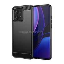 Gigapack Szilikon telefonvédő (ütésállóság, légpárnás sarok, szálcsiszolt, karbon minta) FEKETE (GP-148770) tok és táska