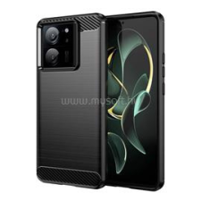 Gigapack Szilikon telefonvédő (ütésállóság, légpárnás sarok, szálcsiszolt, karbon minta) FEKETE (GP-150596) tok és táska