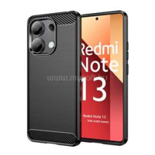 Gigapack Szilikon telefonvédő (ütésállóság, légpárnás sarok, szálcsiszolt, karbon minta) FEKETE (GP-155058) tok és táska