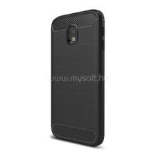 Gigapack Szilikon telefonvédő (ütésállóság, légpárnás sarok, szálcsiszolt, karbon minta) FEKETE (GP-70742) tok és táska