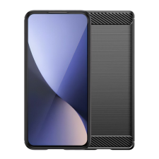 Gigapack Szilikon telefonvédő (ütésállóság, légpárnás sarok, szálcsiszolt, karbon minta) FEKETE OnePlus 13 5G tok és táska