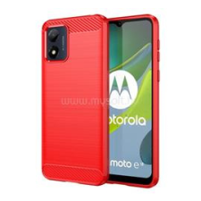 Gigapack Szilikon telefonvédő (ütésállóság, légpárnás sarok, szálcsiszolt, karbon minta) PIROS (GP-136879) tok és táska