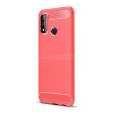 Gigapack Szilikon telefonvédő (ütésállóság, légpárnás sarok, szálcsiszolt, karbon minta) PIROS (GP-99233) tok és táska