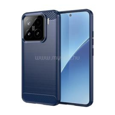 Gigapack Szilikon telefonvédő (ütésállóság, légpárnás sarok, szálcsiszolt, karbon minta) SÖTÉTKÉK (GP-167786) tok és táska