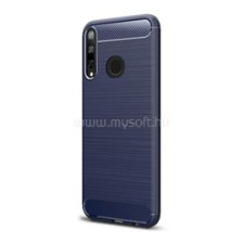 Gigapack Szilikon telefonvédő (ütésállóság, légpárnás sarok, szálcsiszolt, karbon minta) SÖTÉTKÉK (GP-98007) tok és táska