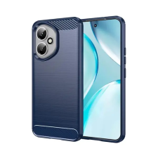 Gigapack Szilikon telefonvédő (ütésállóság, légpárnás sarok, szálcsiszolt, karbon minta) SÖTÉTKÉK Honor 400 tok és táska