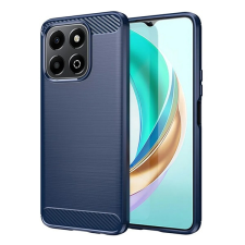 Gigapack Szilikon telefonvédő (ütésállóság, légpárnás sarok, szálcsiszolt, karbon minta) SÖTÉTKÉK Honor X6b tok és táska