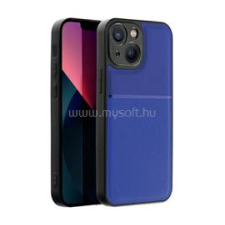 Gigapack Szilikon telefonvédő (ütésállóság, mágneses, bőr hatású hátlap, csíkos) SÖTÉTKÉK (GP-129424) tok és táska