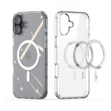 Gigapack Szilikon telefonvédő (ütésállóság, MagSafe) ÁTLÁTSZÓ Apple iPhone 16 tok és táska