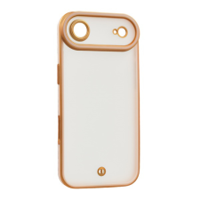 Gigapack Szilikon telefonvédő (ütésállóság, matt, műanyag hátlap, kameravédő) ARANY/RÓZSASZÍN Apple iPhone Air tok és táska