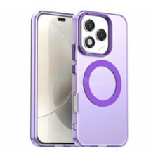 Gigapack Szilikon telefonvédő (ütésállóság, műanyag hátlap, kameravédő, MagSafe) LILA (GP-171948) tok és táska