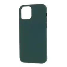 Gigapack Szilikon tok matt iPhone 12 Pro / 12 sötétzöld tok és táska