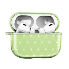 Gigapack Szilikon tok (ultravékony, strasszkő) VILÁGOSZÖLD Apple AirPods Pro (GP-95490) tok és táska