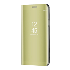 Gigapack Tok álló (aktív FLIP, oldalra nyíló, asztali tartó funkció, tükrös felület, Mirror View Case) ARANY Samsung Galaxy S23 (SM-S911) tok és táska