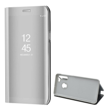 Gigapack Tok álló (aktív flip, oldalra nyíló, asztali tartó funkció, tükrös felület, Mirror View Case) EZÜST Samsung Galaxy A21 (SM-A210F) tok és táska