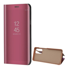 Gigapack Tok álló (aktív FLIP, oldalra nyíló, asztali tartó funkció, tükrös felület, Mirror View Case) ROZÉARANY [Samsung Galaxy A52s 5G (SM-A528)] tok és táska
