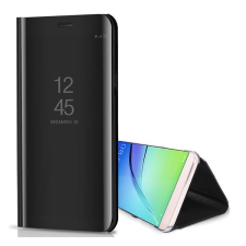 Gigapack Tok álló (aktív FLIP, oldalra nyíló, asztali tartó, tükrös) FEKETE Samsung Galaxy S25 Ultra (SM-S938) tok és táska