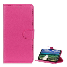 Gigapack Tok álló, b&#337;r hatású (flip, oldalra nyíló, asztali tartó, prémium) rózsaszín gp-153952 mobiltelefon kellék