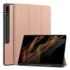 Gigapack Tok álló, bőr hatású (aktív FLIP, oldalra nyíló, TRIFOLD, asztali tartó, ceruza tartó) ROZÉARANY Samsung Galaxy Tab S10 Ultra LTE (SM-X926B), Galaxy Tab S10 Ultra WIFI (SM-X920)