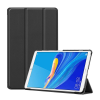 Gigapack Tok álló, bőr hatású (aktív FLIP, oldalra nyíló, TRIFOLD asztali tartó funkció) FEKETE [Huawei MediaPad M6 8.4 WIFI] (5996457898480)