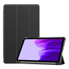 Gigapack Tok álló, bőr hatású (aktív FLIP, oldalra nyíló, TRIFOLD asztali tartó funkció) FEKETE [Samsung Galaxy Tab A7 Lite LTE (SM-T225)] (5996591082776)