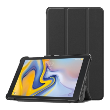 Gigapack Tok álló, bőr hatású (aktív FLIP, oldalra nyíló, TRIFOLD asztali tartó funkció) FEKETE Samsung Galaxy Tab A 8.0 (2018) (SM-T387) tablet tok