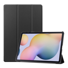 Gigapack Tok álló, bőr hatású (aktív FLIP, oldalra nyíló, TRIFOLD asztali tartó funkció) FEKETE Samsung Galaxy Tab S7 Plus WIFI 5G (SM-T976) tablet tok