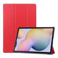 Gigapack Tok álló, bőr hatású (aktív FLIP, oldalra nyíló, TRIFOLD asztali tartó funkció) PIROS [Samsung Galaxy Tab S7 Plus WIFI 5G (SM-T976)] (5996457992805) tablet tok