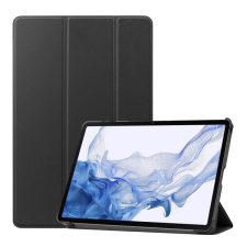 Gigapack Tok álló, bőr hatású (aktív FLIP, oldalra nyíló, TRIFOLD asztali tartó funkció, S Pen tartó) FEKETE Samsung Galaxy Tab S9 WIFI (SM-X710), Samsung Galaxy Tab S9 LTE (SM-X716) tablet tok