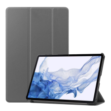Gigapack Tok álló, bőr hatású (aktív FLIP, oldalra nyíló, TRIFOLD asztali tartó funkció, S Pen tartó) SZÜRKE Samsung Galaxy Tab S9 WIFI (SM-X710), Samsung Galaxy Tab S9 LTE (SM-X716) tablet tok