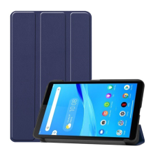 Gigapack Tok álló, bőr hatású (aktív FLIP, oldalra nyíló, TRIFOLD asztali tartó funkció) SÖTÉTKÉK [Lenovo Tab M7 (TB-7305F)] (5996457924660) - Tablet tok tablet tok