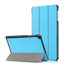Gigapack Tok álló, bőr hatású (aktív FLIP, oldalra nyíló, TRIFOLD asztali tartó funkció) VILÁGOSKÉK [Samsung Galaxy Tab S5e 10.5 LTE (SM-T725)] (5996457878307) tablet tok