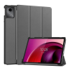 Gigapack Tok álló, bőr hatású (aktív FLIP, oldalra nyíló, TRIFOLD, asztali tartó) SÖTÉTSZÜRKE Lenovo Tab M11 (TB330)