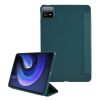 Gigapack Tok álló, bőr hatású (aktív FLIP, oldalra nyíló, TRIFOLD, asztali tartó) SÖTÉTZÖLD Xiaomi Pad 6