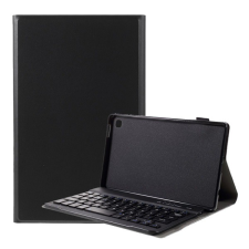 Gigapack Tok álló, bőr hatású (FLIP, bluetooth billentyűzet, asztali tartó funkció, QWERTY, angol nyelvű) FEKETE [Samsung Galaxy Tab A7 Lite LTE (SM-T225)] (5996591101071) - Tablet tok tablet tok