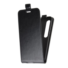 Gigapack Tok álló, bőr hatású (flip, lefelé nyíló, szilikon tartó) fekete gp-95469 tok és táska