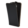 Gigapack Tok álló, bőr hatású (FLIP, lefelé nyíló, szilikon tartó) FEKETE Nokia 2.1