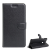 Gigapack Tok álló, bőr hatású (FLIP, oldalra nyíló, asztali tartó funkció, prémium) FEKETE Huawei P9 Plus