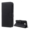 Gigapack Tok álló, bőr hatású (FLIP, oldalra nyíló, asztali tartó funkció, prémium) FEKETE [Samsung Galaxy J3 (2017) SM-J330 EU] (5996457760961) - Telefontok