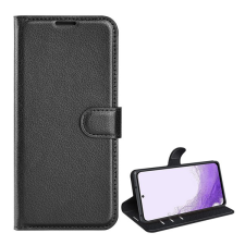 Gigapack Tok álló, bőr hatású (FLIP, oldalra nyíló, asztali tartó funkció, prémium) FEKETE Samsung Galaxy S23 (SM-S911) tok és táska
