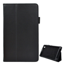 Gigapack Tok álló, bőr hatású (FLIP, oldalra nyíló, asztali tartó funkció, prémium) FEKETE [Samsung Galaxy Tab Pro 8.4 LTE (SM-T325)] (5996457436897) tablet tok