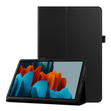 Gigapack Tok álló, bőr hatású (FLIP, oldalra nyíló, asztali tartó funkció, prémium) FEKETE Samsung Galaxy Tab S7 Plus WIFI 5G (SM-T976) tablet tok